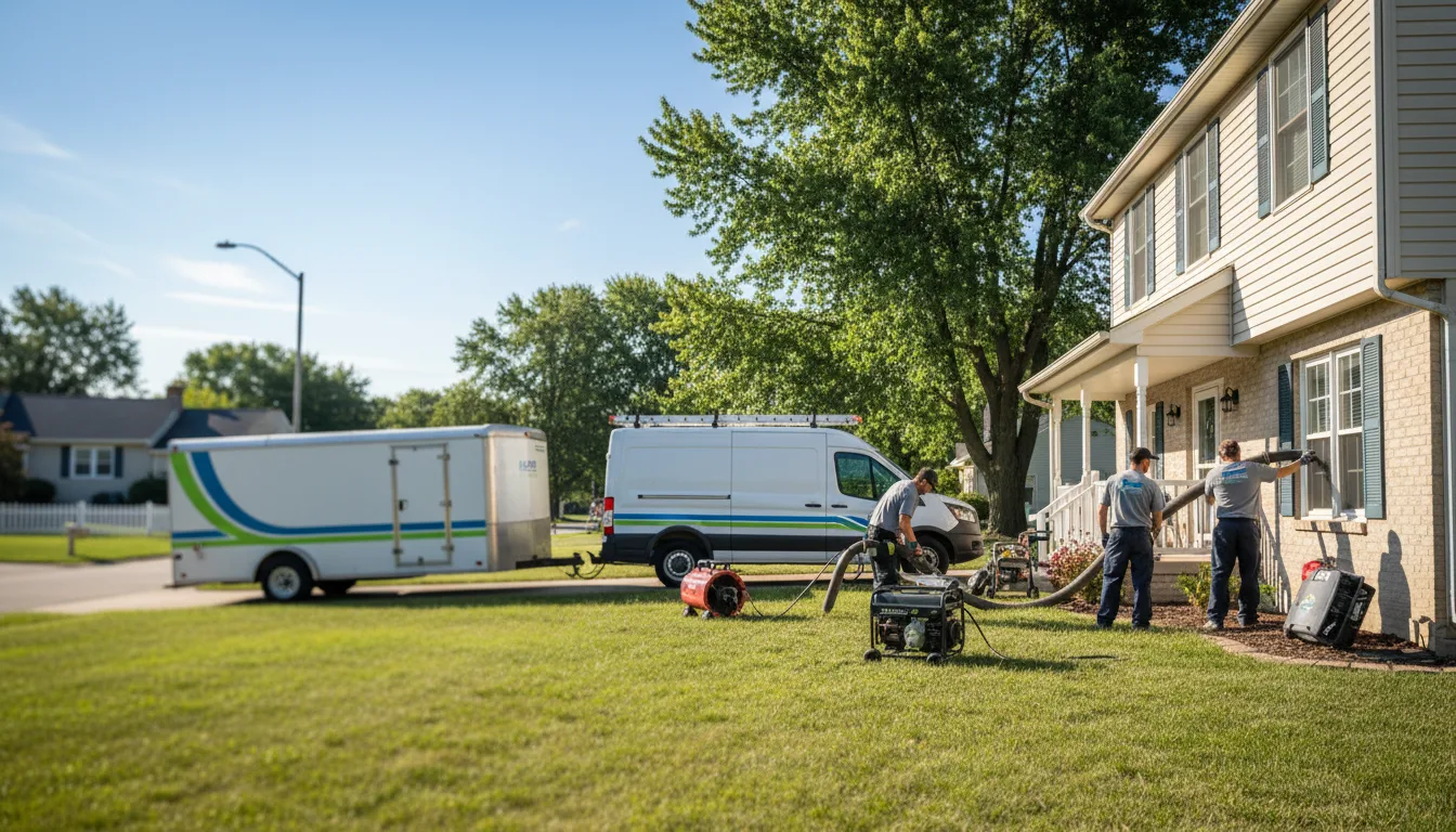 Flooded Basement Restoration And Cleanup With Repair in Janesville, WI near me